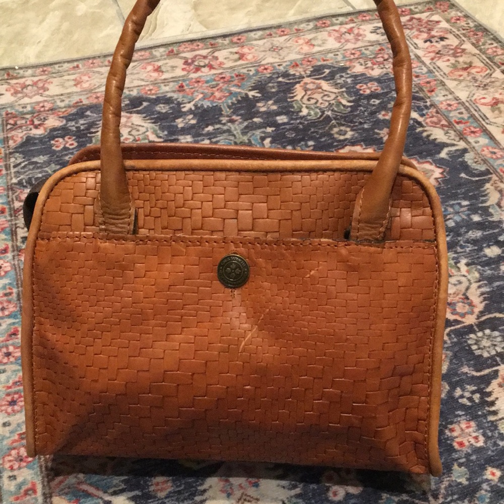 Patricia Nash woven leather Paris tote